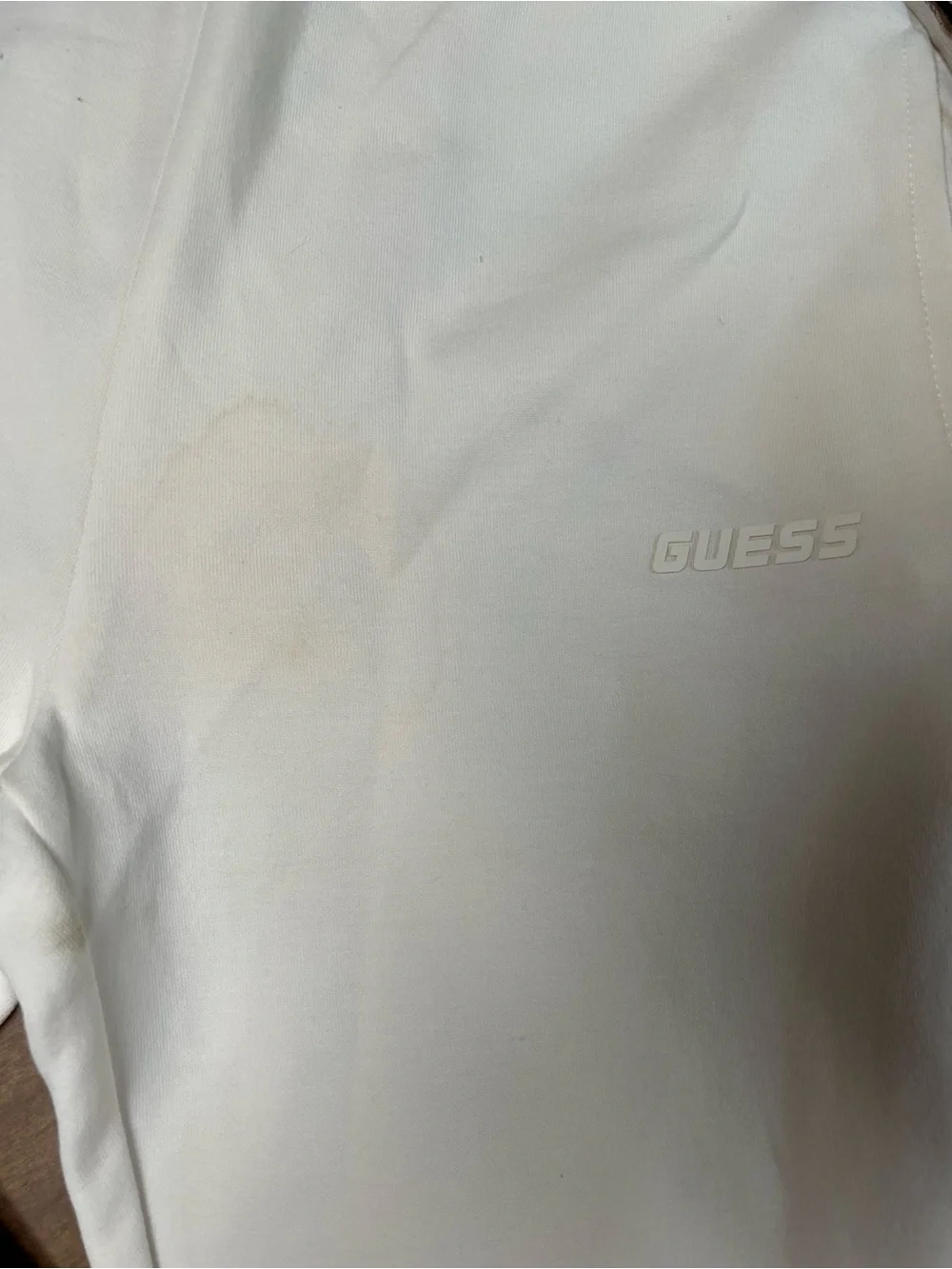 Guess Cream Track Jacket & Leggings with Beige Logo Trim - Picture 9 of 9